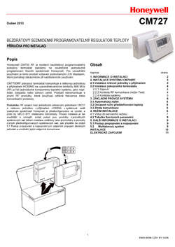 Termostat CMT 727 - instal.