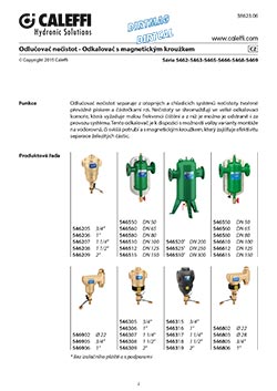 Separátor nečistot s magnetem - horizontální