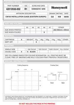 Termostat CMR 707 - instal.