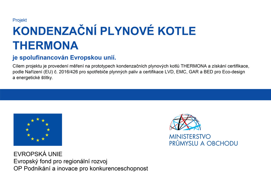 Projekt: Kondenzační plynové kotle THERMONA